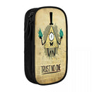 Axyaa Bill Cipher Pencil Case: Kids Stationery School Supplies Pen Box - Large Storage Bag