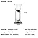 Axyaa Nordic Glass Shade LED Floor Lamp Modern Minimalist Bedroom Living Room Standing Light