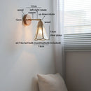Axyaa Glass LED Wall Light with Pull Switch - Simple Night Lamp for Interior Lighting