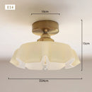 Axyaa Glass Flower Pendant Light for Dining room, Kitchen, Bedroom, Bedside