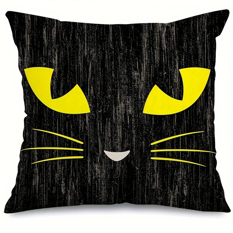 Halloween Expressions Pillow Cover for Party Decoration by Axyaa