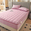 Axyaa Quilted Mattress Cover with Zipper - Full Enclosed Thicken Fitted Sheet