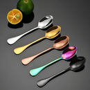 Axyaa Mini Gold Spoon Set - Stainless Steel Coffee Dessert Tea Small Spoons