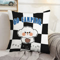 Axyaa Checkerboard Pillow Cases 45x45 Set of 2 Decorative Cushion Covers