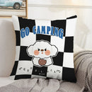 Axyaa Checkerboard Pillow Cases 45x45 Set of 2 Decorative Cushion Covers