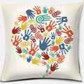 Rainbow Square Pillowcase by Axyaa: Home & Car Decor Accent