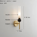 Axyaa Marble Ball Wall Lights 3000K Aisle Bedroom Foyer Dining Room G9 Bulb