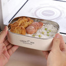 Axyaa 600ml Insulated Lunch Box Rectangular Food Storage Container Large Capacity
