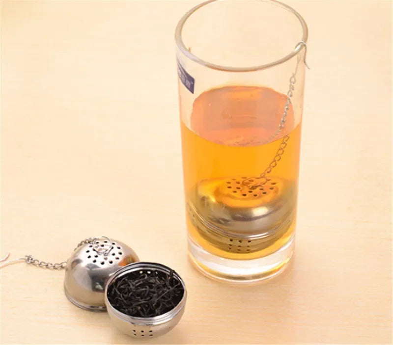 Axya Stainless Steel Tea Strainer Spice Ball Mesh Filter Seasoning Bag