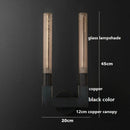 Axyaa Copper LED Wall Light with Glass Shade for Bedroom, Stair, and Mirror
