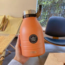 Axyaa Double Stainless Thermos Bottle With Straw - Portable Vacuum Flask for Outdoors