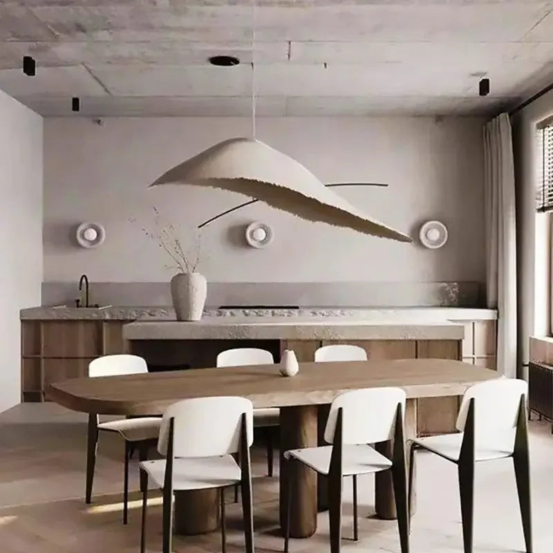 Axyaa Wabi Sabi Ceiling Hanging Lamp LED Chandelier for Kitchen Island Bar
