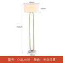 Axyaa LED Fabric Floor Lamp with Marble Base - Modern Minimalist Art Decor for Home