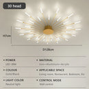 Axyaa Modern LED Chandelier - Fireworks Decorative Lights for Dining & Living Room