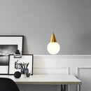 Axyaa Copper Glass LED Pendant Lamp for Modern Nordic Decor
