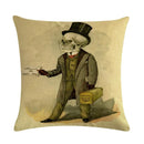 Axyaa Halloween Skull Linen Pillowcase 45*45cm