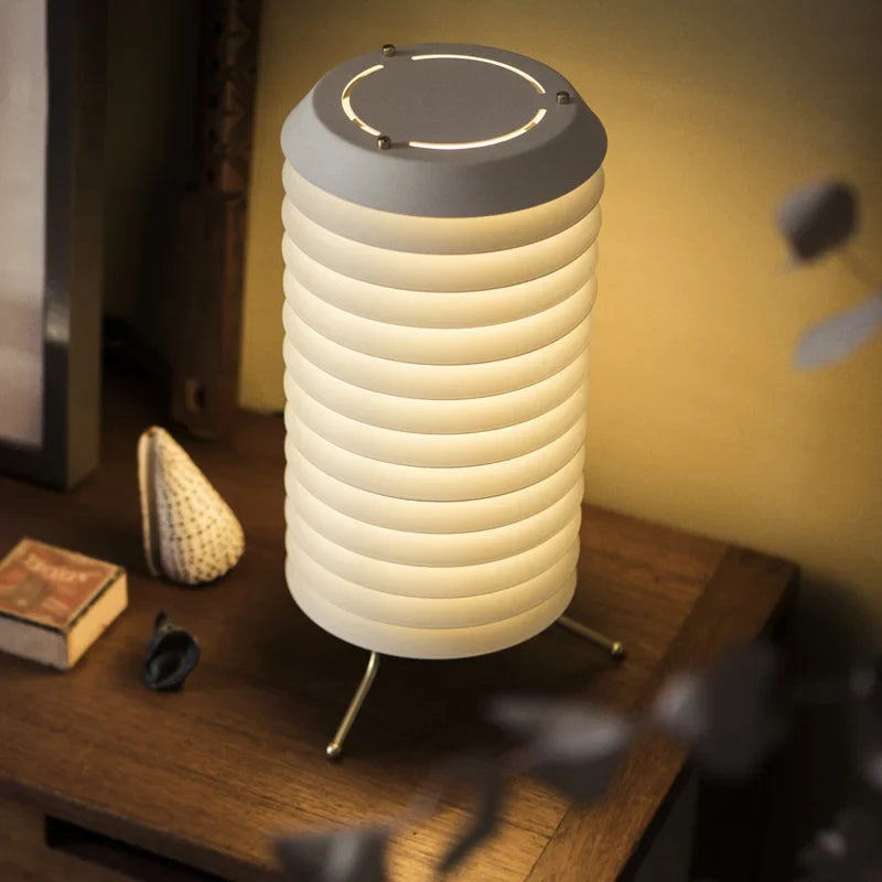Axyaa Nordic Designer White Floor Lamp - Medieval Style Standing Lamp