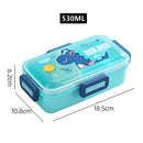 Axyaa Cartoon Lunch Box Spoon Leak-Proof Bento Box Kids Food Container