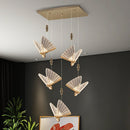 Modern Acrylic Colorful Butterfly Chandelier by Axyaa for Living Room Villa Lighting