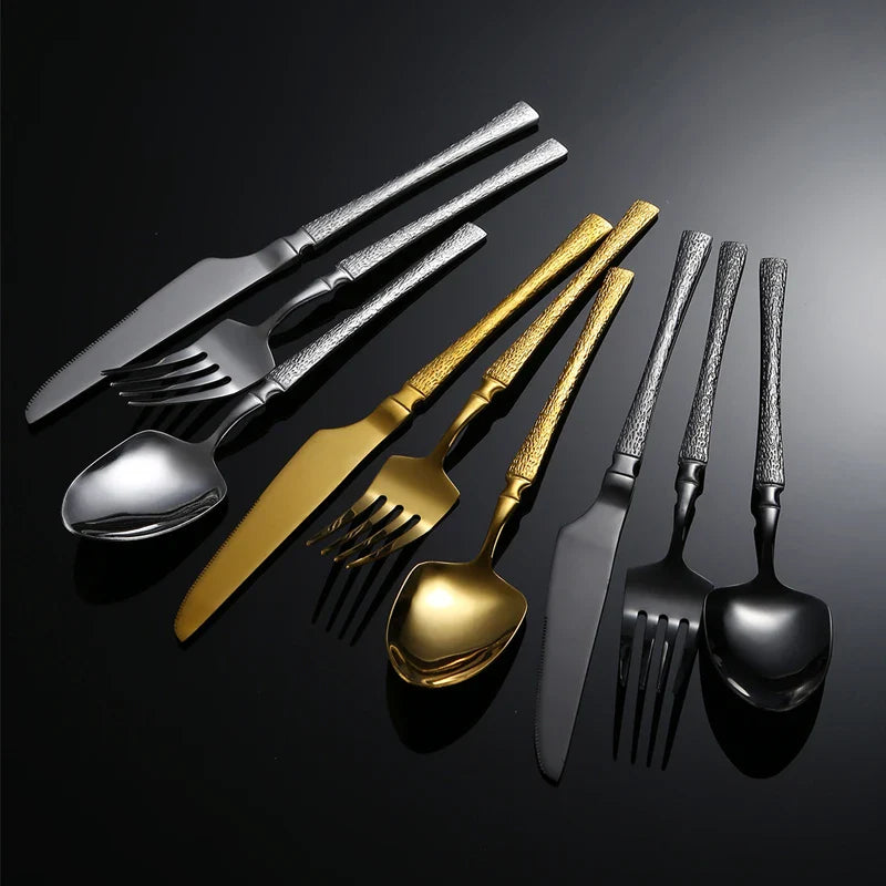 Axyaa Stainless Steel Tableware Set for Various Occasions