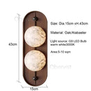 Designer Marble Wall Lamp Retro Creative Living Room Bedside Aisle Lamp by Axyaa