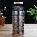 Axyaa Glass Coffee Beans Storage Jar - Vacuum Sealed Moisture-proof Container