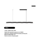 Axyaa Minimalist Long Strip Pendant Light for Full Spectrum Bar Lighting