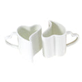 Axyaa Lover Thermal Cup Set, Fine Bone  Espresso Heart Shaped Mug