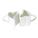Axyaa Lover Thermal Cup Set, Fine Bone  Espresso Heart Shaped Mug