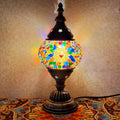 Axyaa Turkish Mosaic Table Lamp: Handcrafted Vintage Art Deco Bedside Light