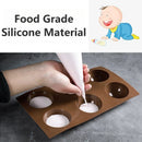 Axyaa Silicone Chocolate Sphere Mold 6-Cavity Baking Tools & Non-Stick Cylinder Cookie Kit