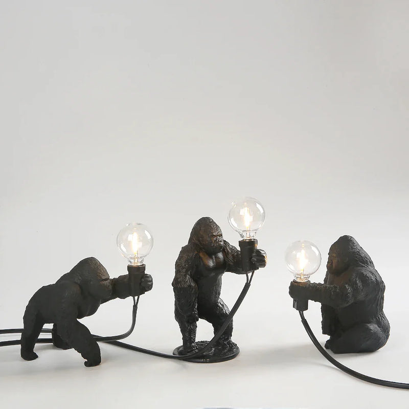 Axyaa King Kong Gorilla Night Light Indoor Decor Resin Lamp