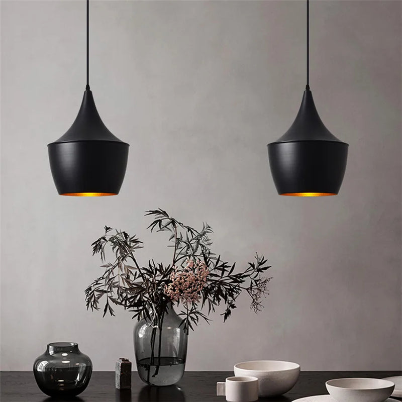 Axyaa Black Aluminium Ceiling Pendant Light for Modern Decor