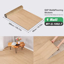 Axyaa Wood Grain Peel and Stick Flooring Tiles, Removable Sticker, 118'' X 15.7''