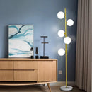 Axyaa Balloon Glass Floor Lamp 5-head, Modern Minimalist Design for Living Room Bedroom