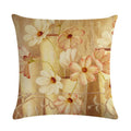 Axyaa Retro Flower Oil Painting Linen Pillowcase 45*45cm