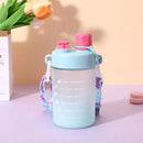 Axyaa Gradient Portable Straw Water Bottle for Women & Girls, 600ml Capacity