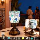 Axyaa Mosaic Flower Light Material Package Handmade Table Lamp