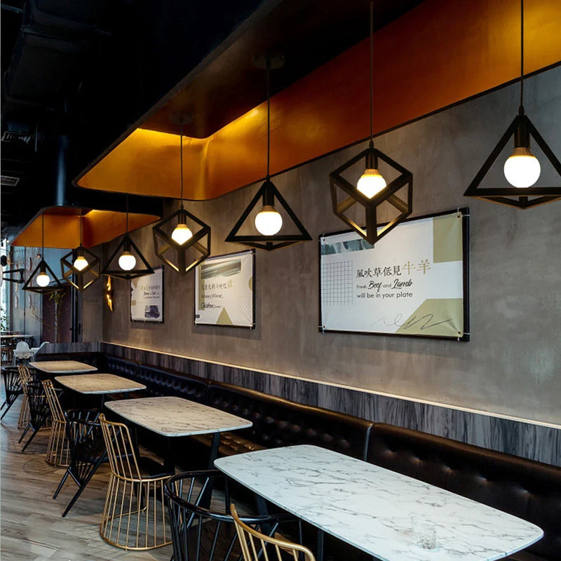 Axyaa Retro Iron Pendant Light for Dining Room Kitchen Bedroom Bar