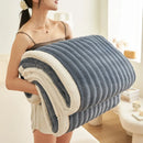 Axyaa 350g Full Extinction Wave Jacquard Blanket - Thick Coral Fleece Winter Blanket