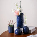 Axyaa Ceramic Flower Vase: European Light Luxury Home Decor Mini Hydroponic Ornament
