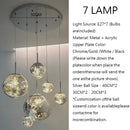 Axyaa Geometric LED Lava Pendant Light for Living Room, Bedroom, Bar