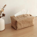 Axyaa Cotton Linen Tissue Box Holder, Home Decor Handkerchief Container & Napkin Paper Bag