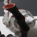 Axyaa Scorpion Ceramic Vase with Artificial Flowers - Modern Desk Decoration