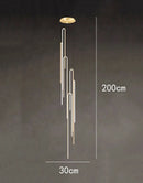 Axyaa Modern Ring Stairs Pendant Light Chandeliers for Living Room Dining Room Lighting