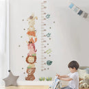 Nordic Animal Height Measure Wall Stickers for Kids Room by Axyaa