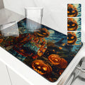 Axyaa Halloween House Coffee Absorbent Dish Drying Mat