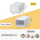 Axyaa Wardrobe Drawer Organizer Clear Plastic Stackable Storage Box