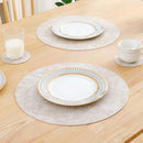 Axyaa Faux Leather Placemats Waterproof Non-slip Heat Resistant Table Mat