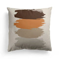 Axyaa Nordic Orange Geometric Flower Print Throw Pillow Cover for Home and Office